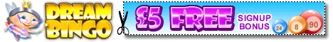 Play Bingo Online at Dream Bingo and get 5.00 FREE!